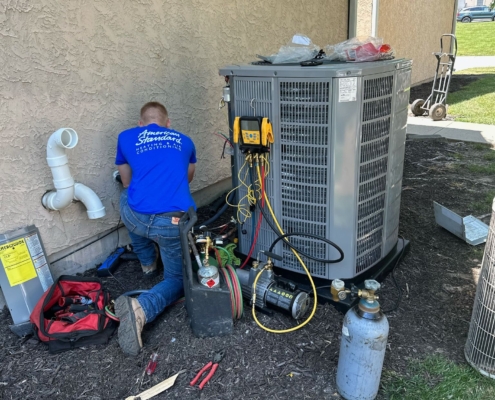 Air Conditioner service by STEVE'S HEATING & COOLING, ROVERSIDE, 816-436-8475