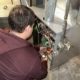 Steve's Technician maintaining a furnace.